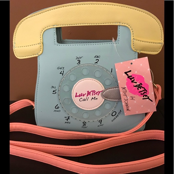 Betsey Johnson Handbags - Luv Betsey Johnson Ringz Phone Crossbody Pastel